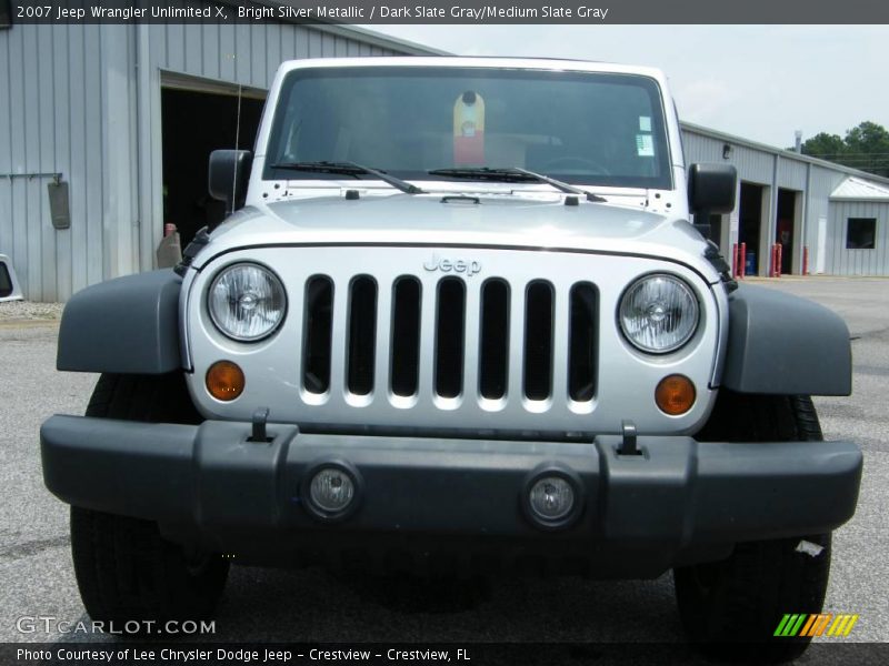 Bright Silver Metallic / Dark Slate Gray/Medium Slate Gray 2007 Jeep Wrangler Unlimited X