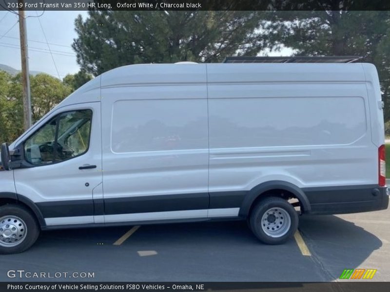 Oxford White / Charcoal black 2019 Ford Transit Van 350 HR Long