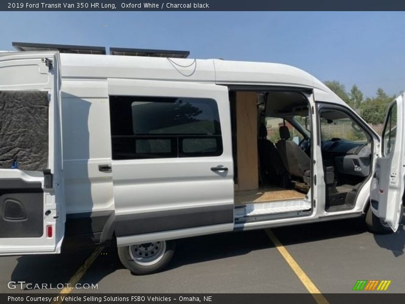 Oxford White / Charcoal black 2019 Ford Transit Van 350 HR Long