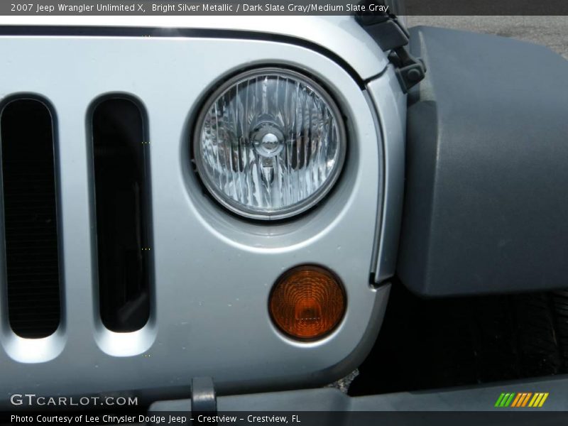 Bright Silver Metallic / Dark Slate Gray/Medium Slate Gray 2007 Jeep Wrangler Unlimited X