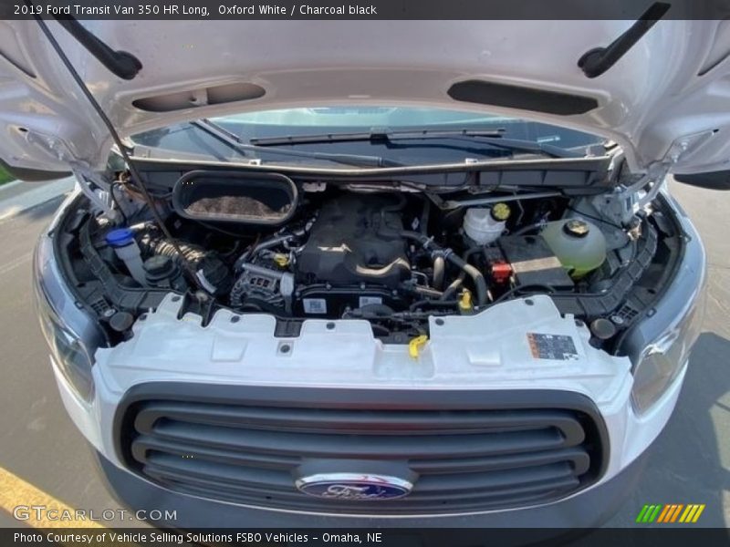 Oxford White / Charcoal black 2019 Ford Transit Van 350 HR Long