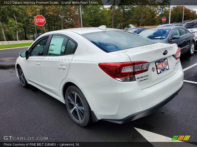 Crystal White Pearl / Ivory 2020 Subaru Impreza Premium Sedan