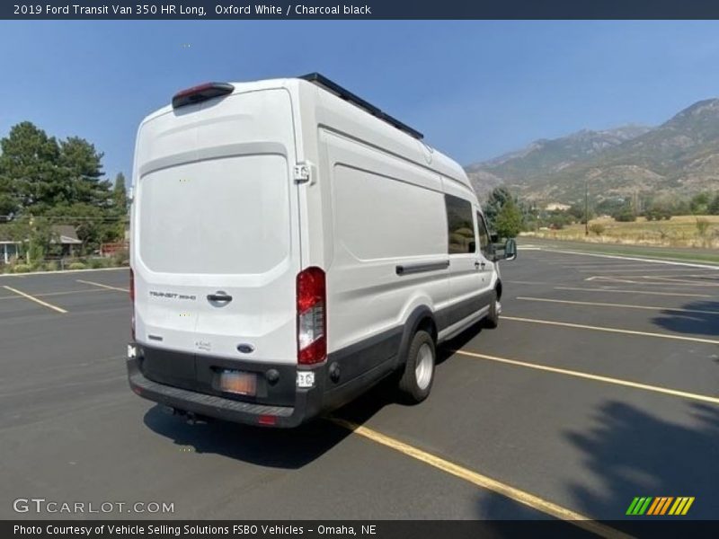 Oxford White / Charcoal black 2019 Ford Transit Van 350 HR Long