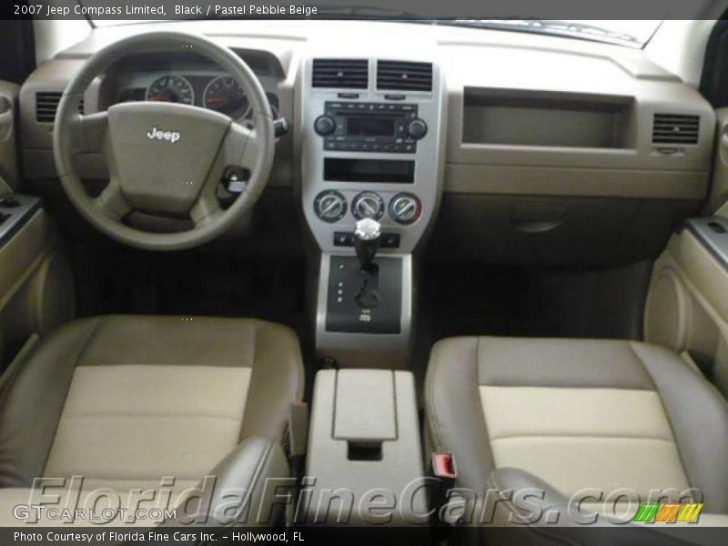 Black / Pastel Pebble Beige 2007 Jeep Compass Limited