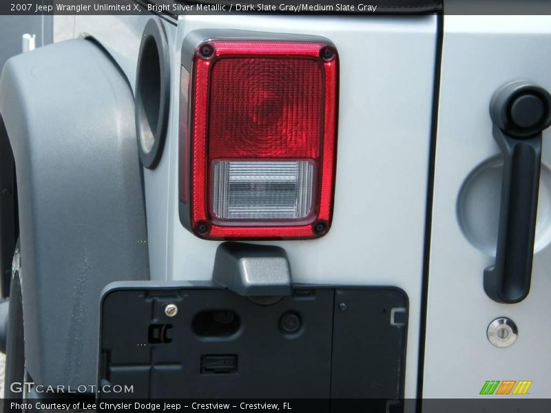 Bright Silver Metallic / Dark Slate Gray/Medium Slate Gray 2007 Jeep Wrangler Unlimited X