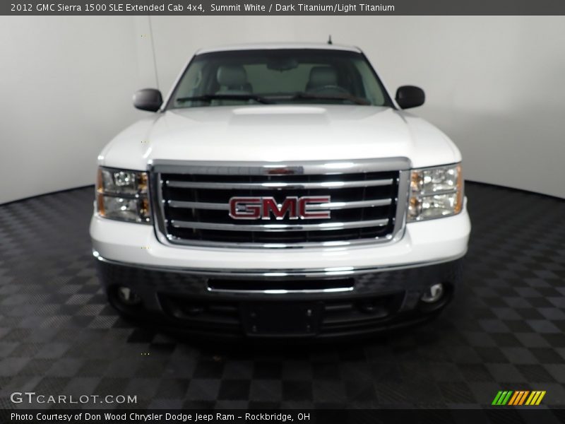 Summit White / Dark Titanium/Light Titanium 2012 GMC Sierra 1500 SLE Extended Cab 4x4