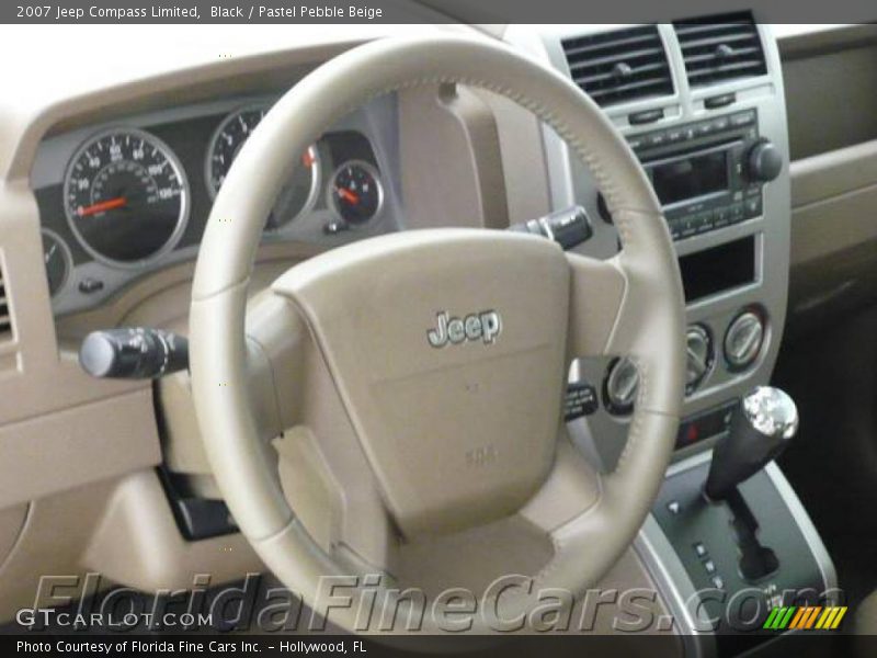 Black / Pastel Pebble Beige 2007 Jeep Compass Limited