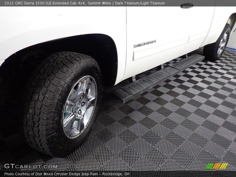 Summit White / Dark Titanium/Light Titanium 2012 GMC Sierra 1500 SLE Extended Cab 4x4