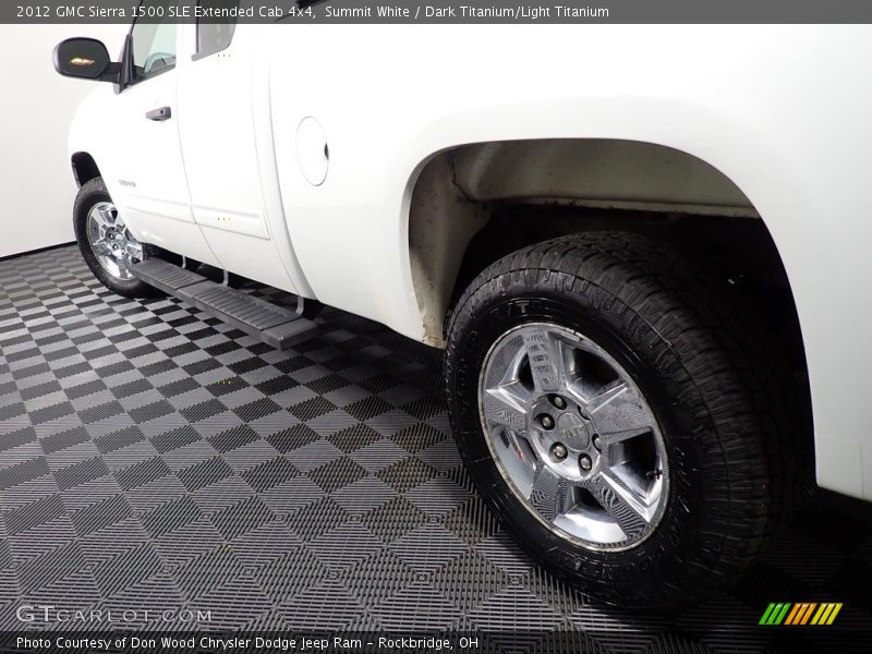 Summit White / Dark Titanium/Light Titanium 2012 GMC Sierra 1500 SLE Extended Cab 4x4