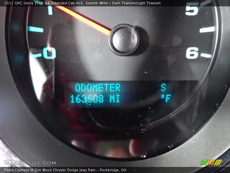 Summit White / Dark Titanium/Light Titanium 2012 GMC Sierra 1500 SLE Extended Cab 4x4
