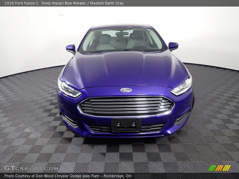 Deep Impact Blue Metallic / Medium Earth Gray 2016 Ford Fusion S