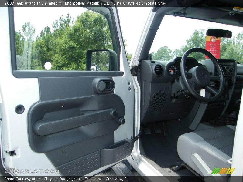 Bright Silver Metallic / Dark Slate Gray/Medium Slate Gray 2007 Jeep Wrangler Unlimited X