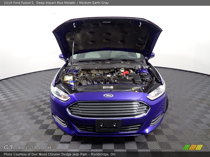 Deep Impact Blue Metallic / Medium Earth Gray 2016 Ford Fusion S