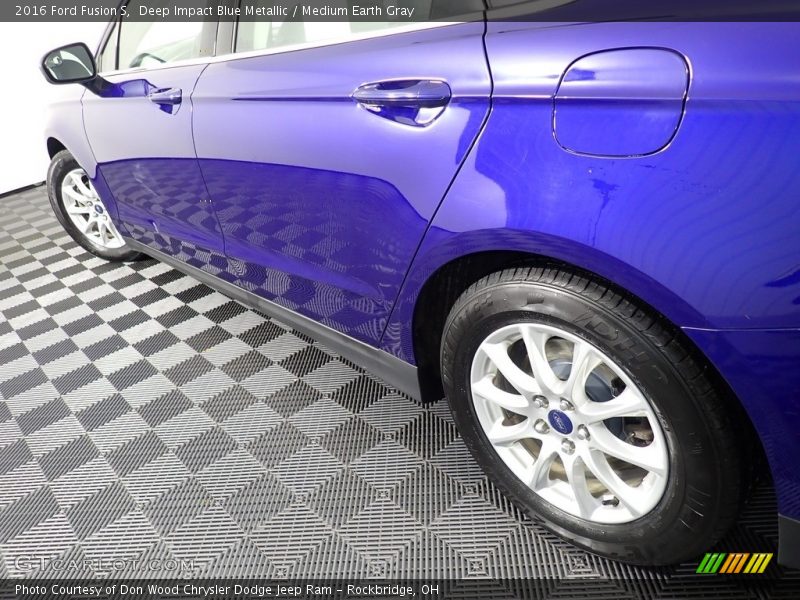 Deep Impact Blue Metallic / Medium Earth Gray 2016 Ford Fusion S