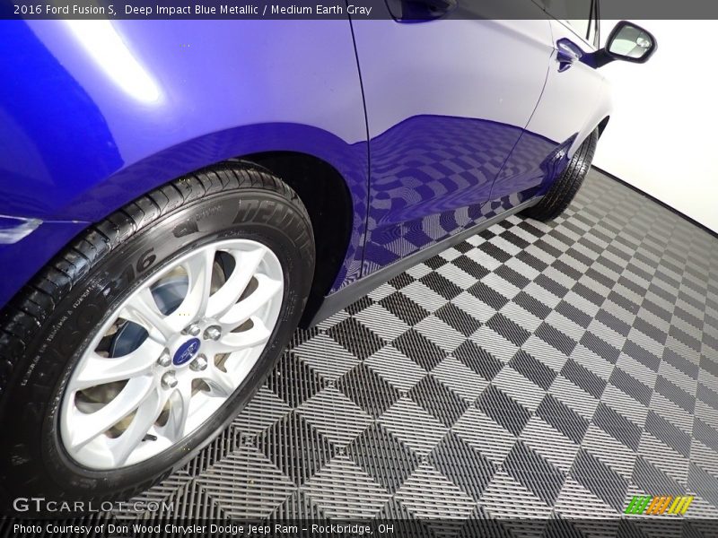 Deep Impact Blue Metallic / Medium Earth Gray 2016 Ford Fusion S