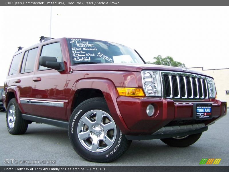Red Rock Pearl / Saddle Brown 2007 Jeep Commander Limited 4x4
