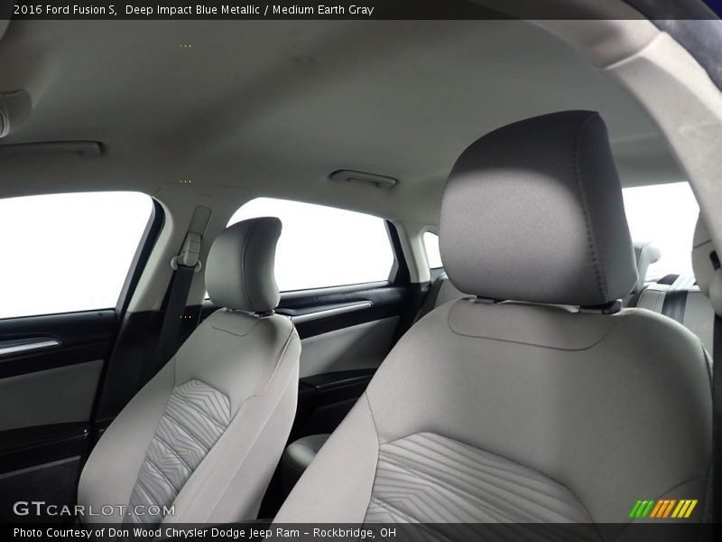 Deep Impact Blue Metallic / Medium Earth Gray 2016 Ford Fusion S