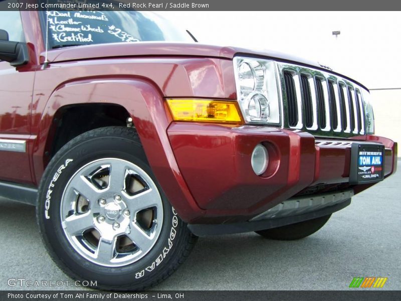 Red Rock Pearl / Saddle Brown 2007 Jeep Commander Limited 4x4