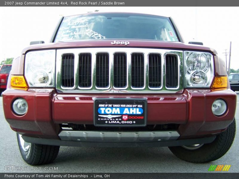 Red Rock Pearl / Saddle Brown 2007 Jeep Commander Limited 4x4