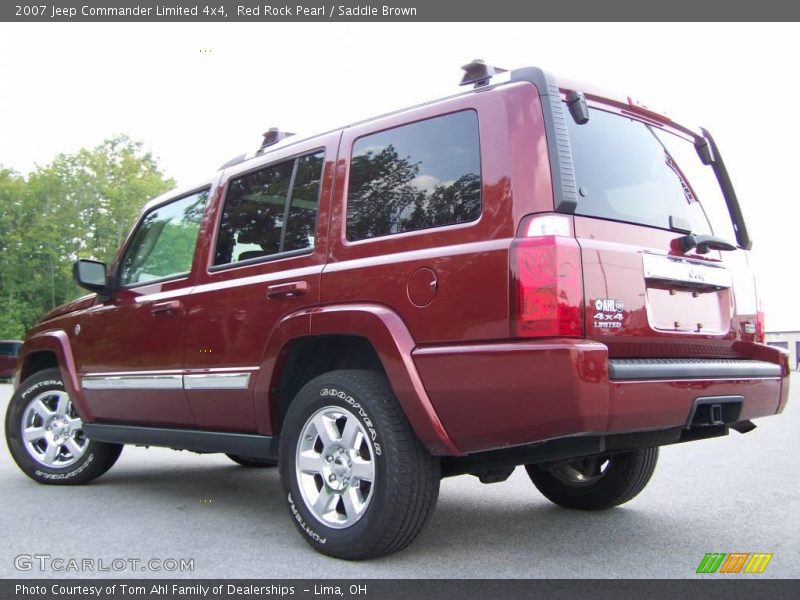 Red Rock Pearl / Saddle Brown 2007 Jeep Commander Limited 4x4