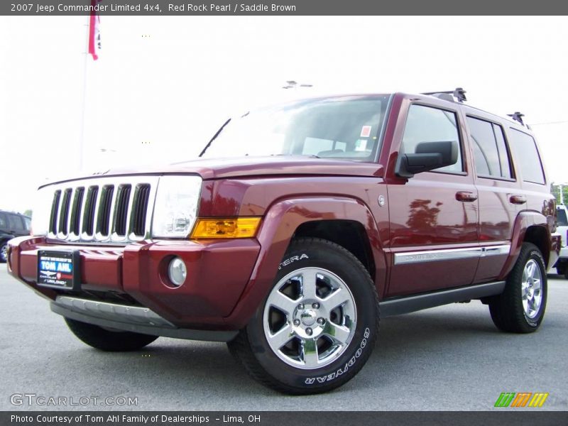 Red Rock Pearl / Saddle Brown 2007 Jeep Commander Limited 4x4