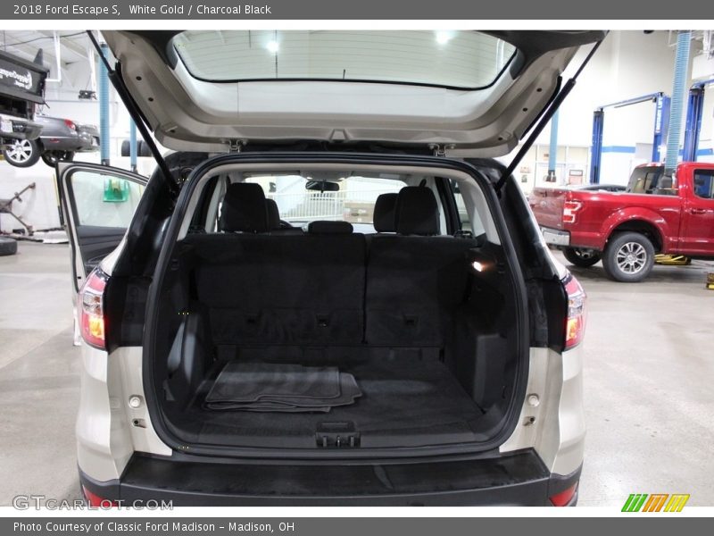 White Gold / Charcoal Black 2018 Ford Escape S
