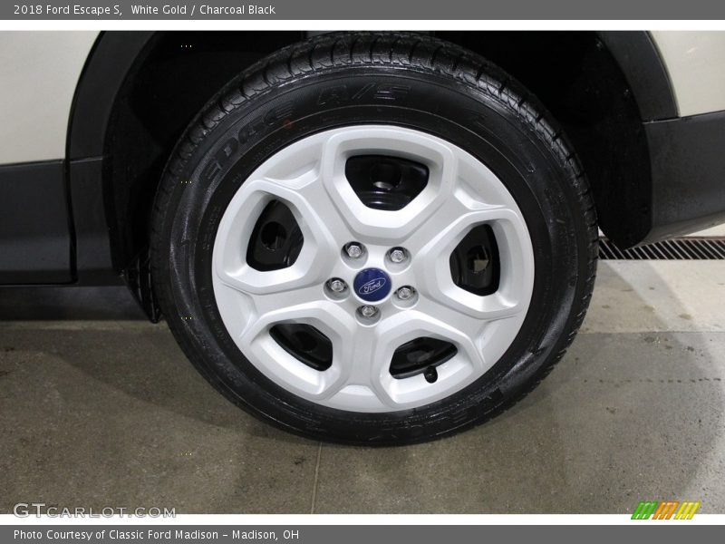 White Gold / Charcoal Black 2018 Ford Escape S