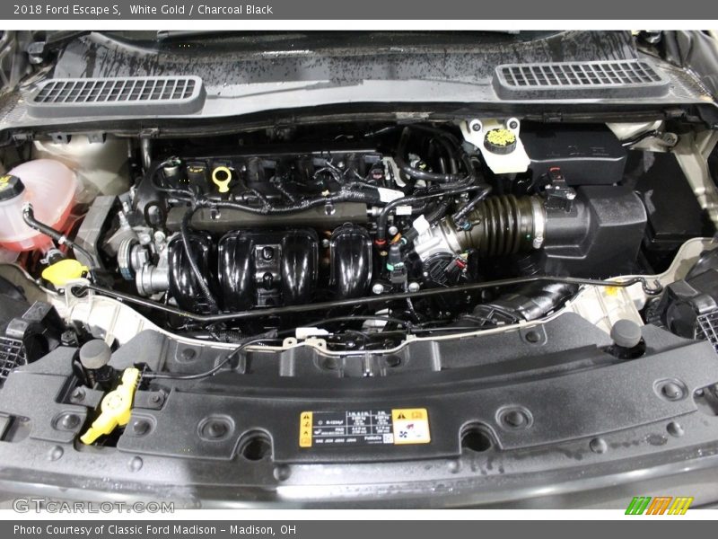 White Gold / Charcoal Black 2018 Ford Escape S
