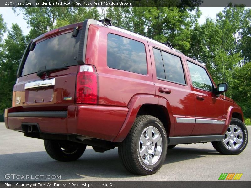 Red Rock Pearl / Saddle Brown 2007 Jeep Commander Limited 4x4