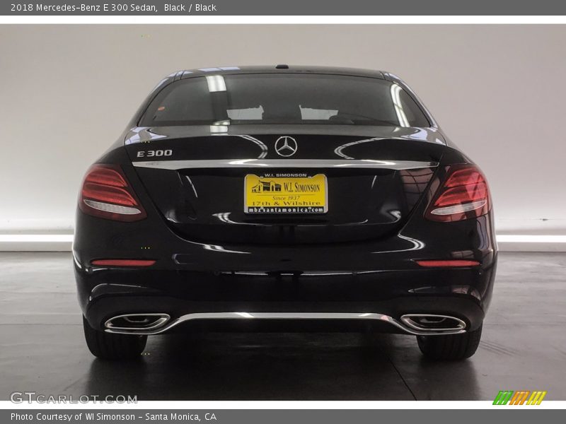 Black / Black 2018 Mercedes-Benz E 300 Sedan