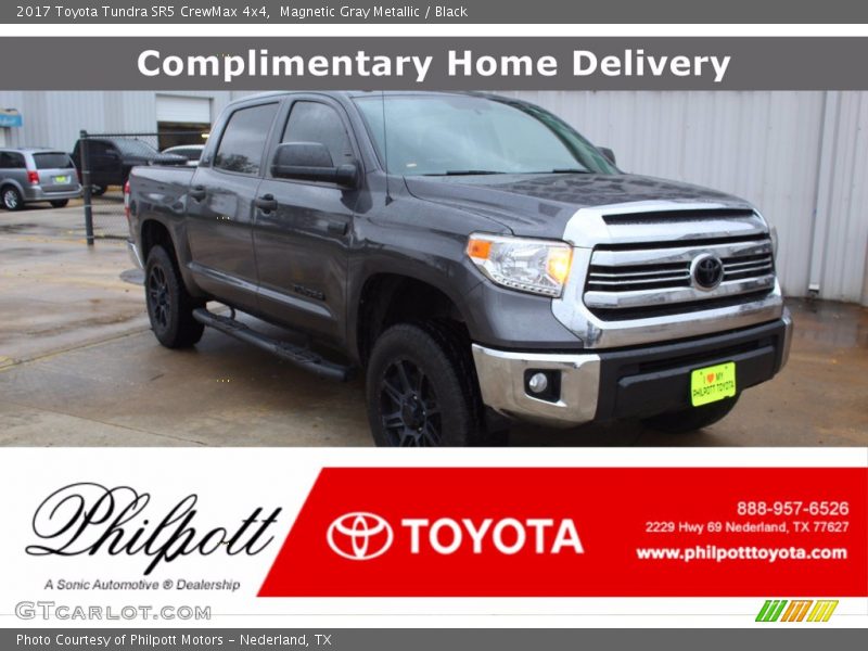 Magnetic Gray Metallic / Black 2017 Toyota Tundra SR5 CrewMax 4x4