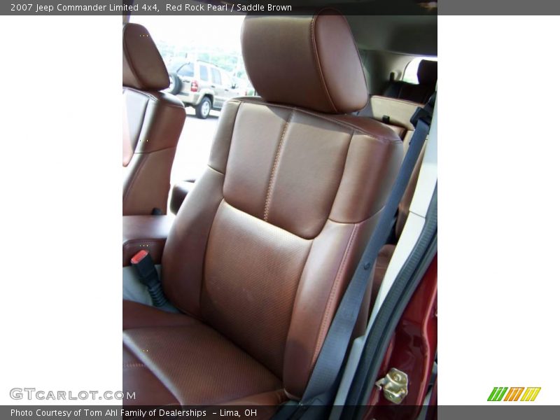 Red Rock Pearl / Saddle Brown 2007 Jeep Commander Limited 4x4