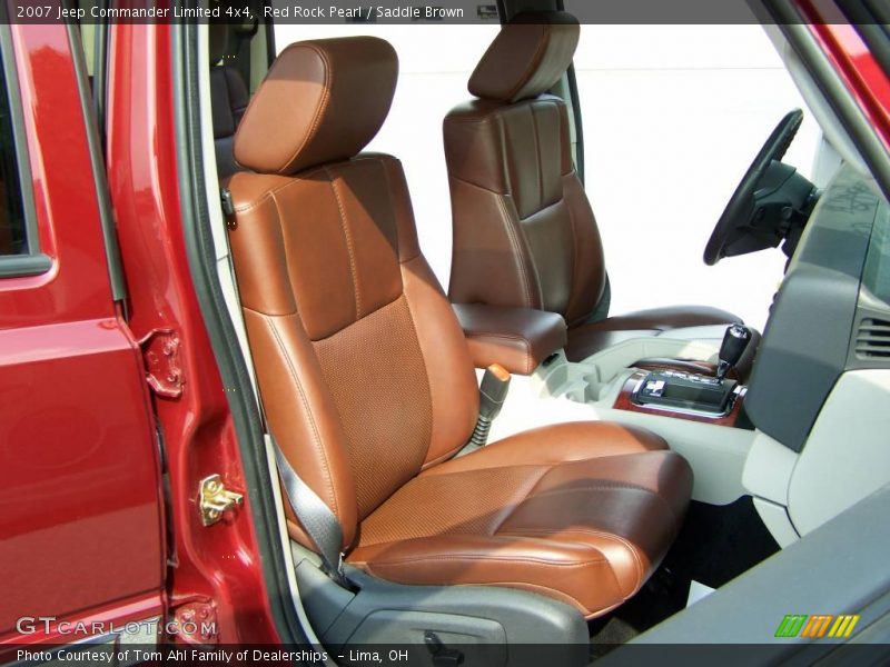 Red Rock Pearl / Saddle Brown 2007 Jeep Commander Limited 4x4