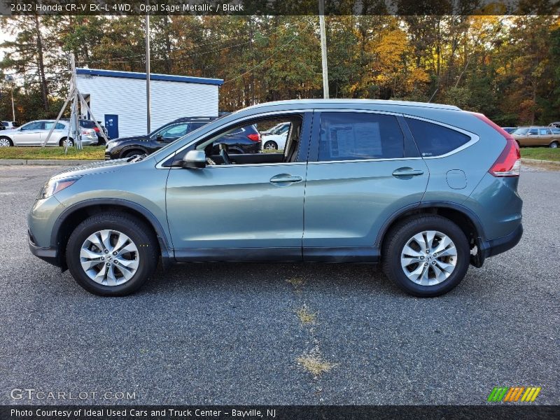 Opal Sage Metallic / Black 2012 Honda CR-V EX-L 4WD