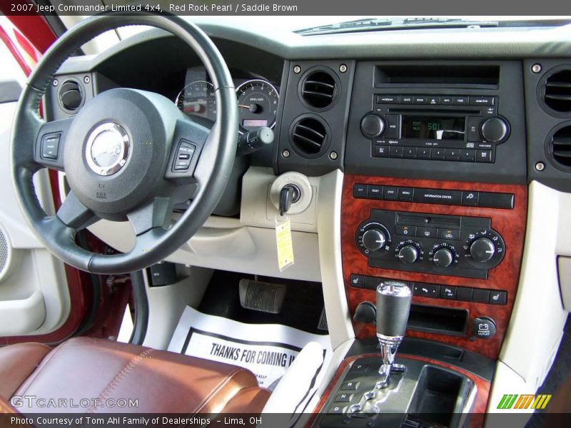 Red Rock Pearl / Saddle Brown 2007 Jeep Commander Limited 4x4