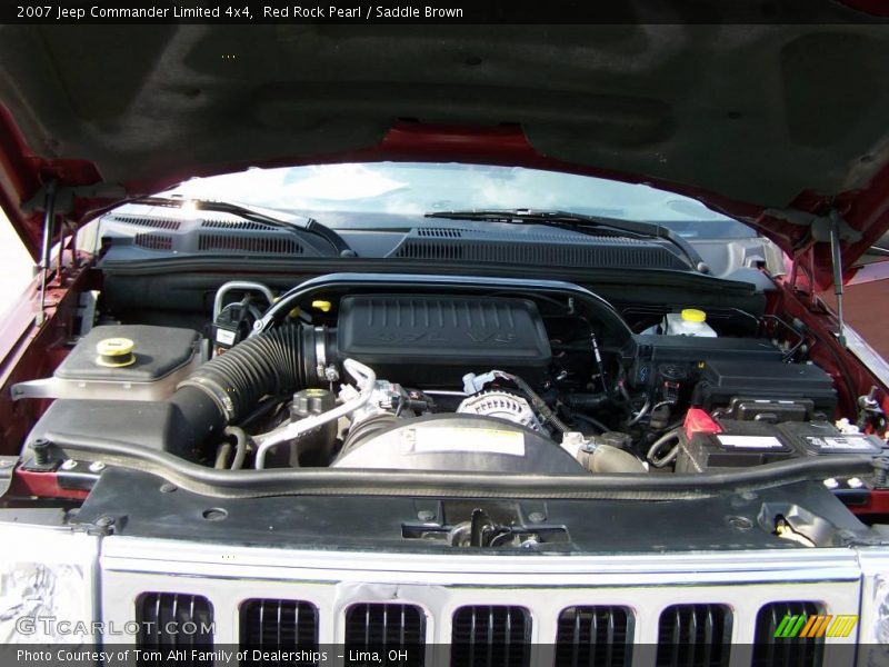 Red Rock Pearl / Saddle Brown 2007 Jeep Commander Limited 4x4
