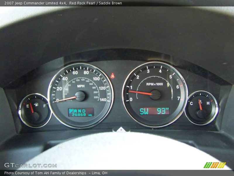 Red Rock Pearl / Saddle Brown 2007 Jeep Commander Limited 4x4