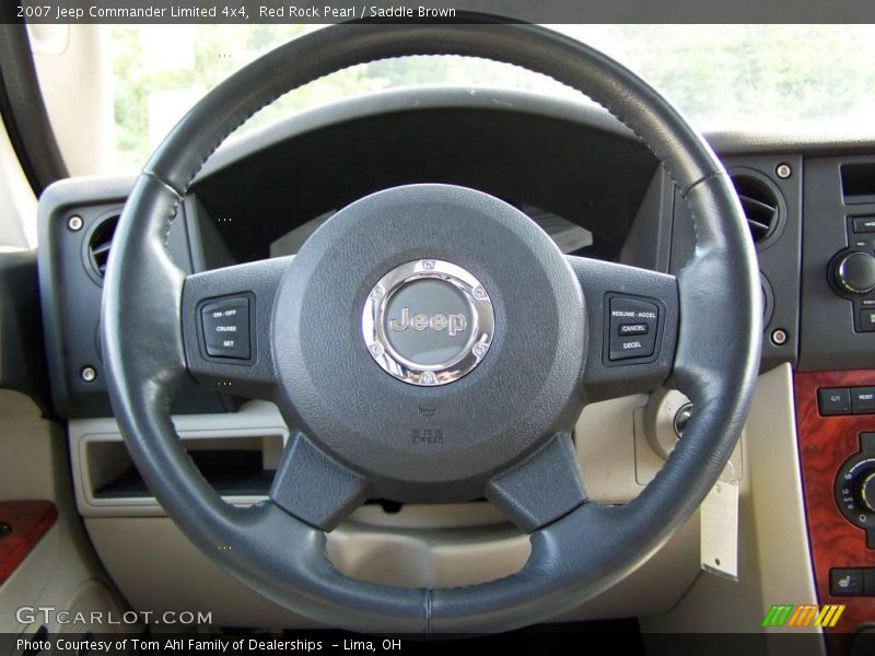Red Rock Pearl / Saddle Brown 2007 Jeep Commander Limited 4x4