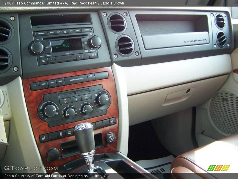 Red Rock Pearl / Saddle Brown 2007 Jeep Commander Limited 4x4