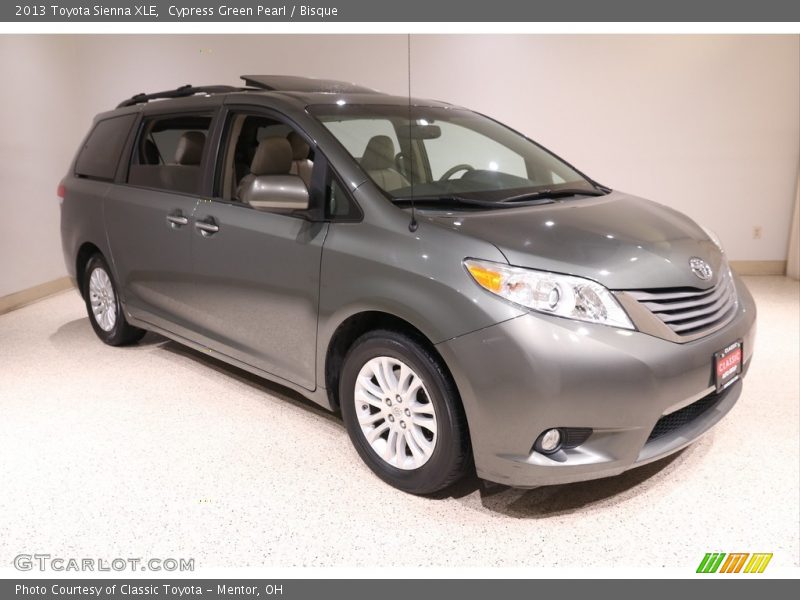 Cypress Green Pearl / Bisque 2013 Toyota Sienna XLE