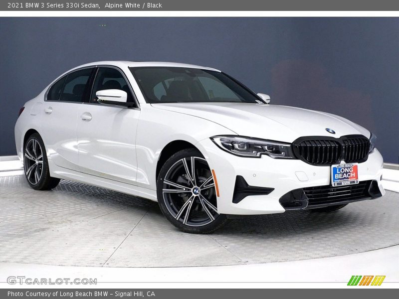 Alpine White / Black 2021 BMW 3 Series 330i Sedan
