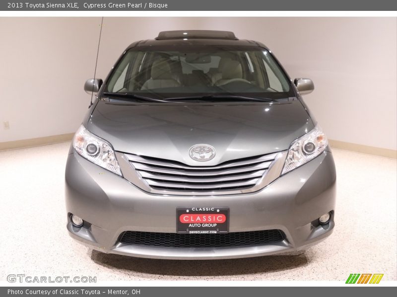 Cypress Green Pearl / Bisque 2013 Toyota Sienna XLE
