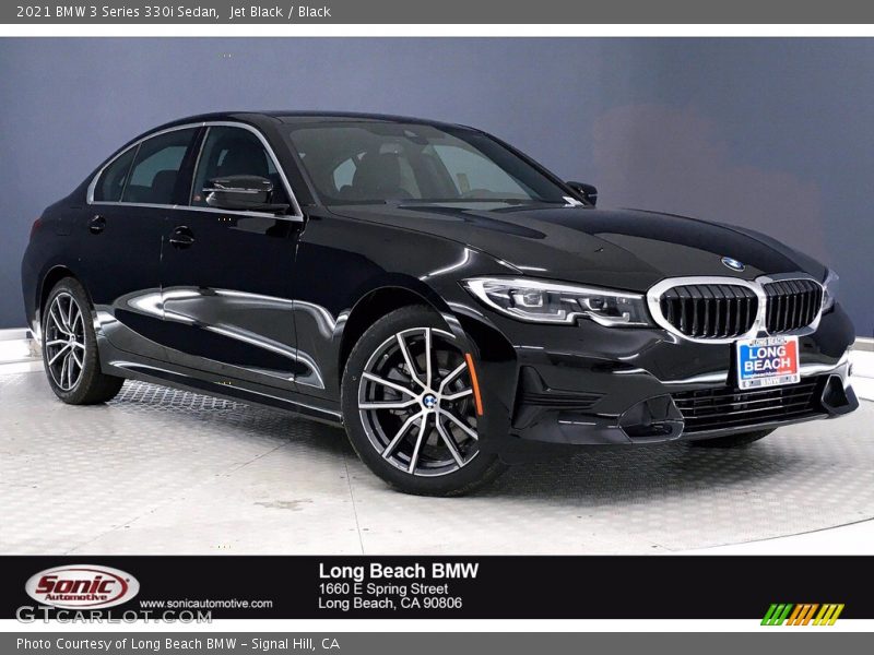 Jet Black / Black 2021 BMW 3 Series 330i Sedan