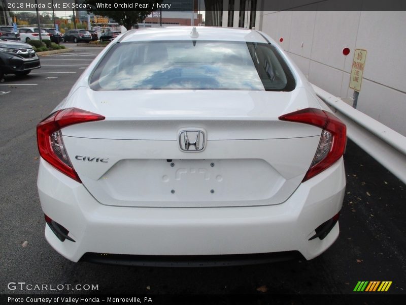 White Orchid Pearl / Ivory 2018 Honda Civic EX Sedan