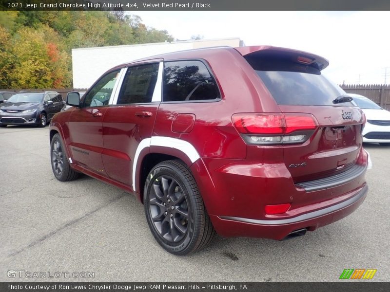 Velvet Red Pearl / Black 2021 Jeep Grand Cherokee High Altitude 4x4