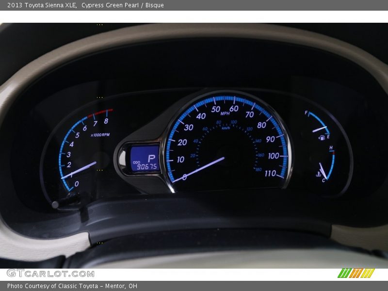 Cypress Green Pearl / Bisque 2013 Toyota Sienna XLE