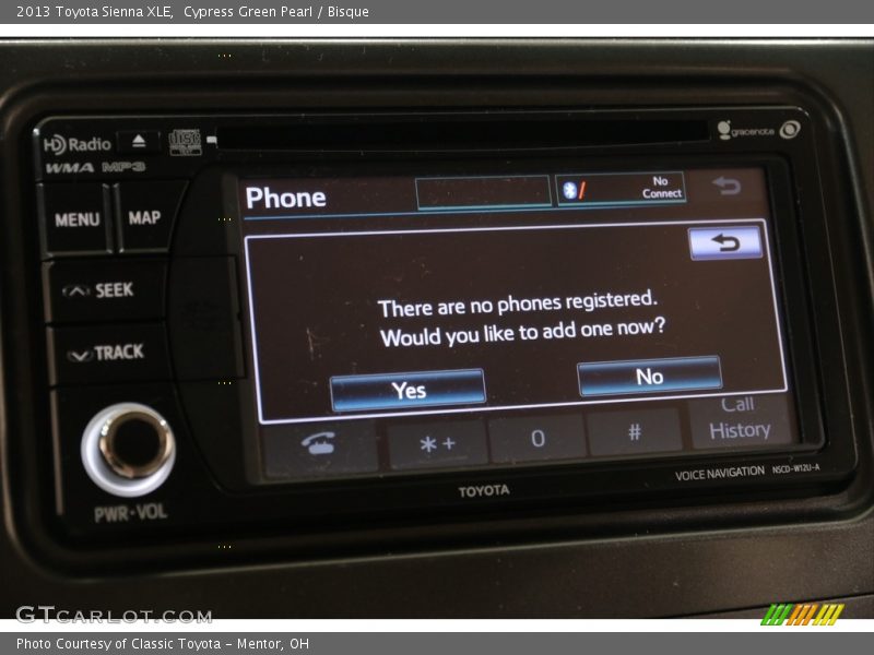 Cypress Green Pearl / Bisque 2013 Toyota Sienna XLE