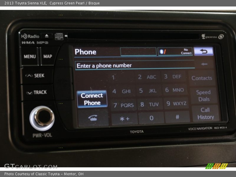 Cypress Green Pearl / Bisque 2013 Toyota Sienna XLE