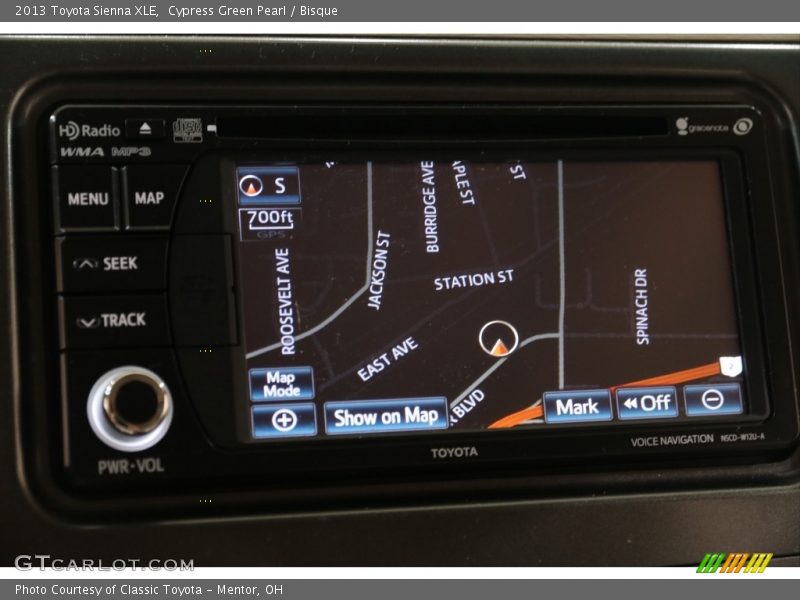 Cypress Green Pearl / Bisque 2013 Toyota Sienna XLE