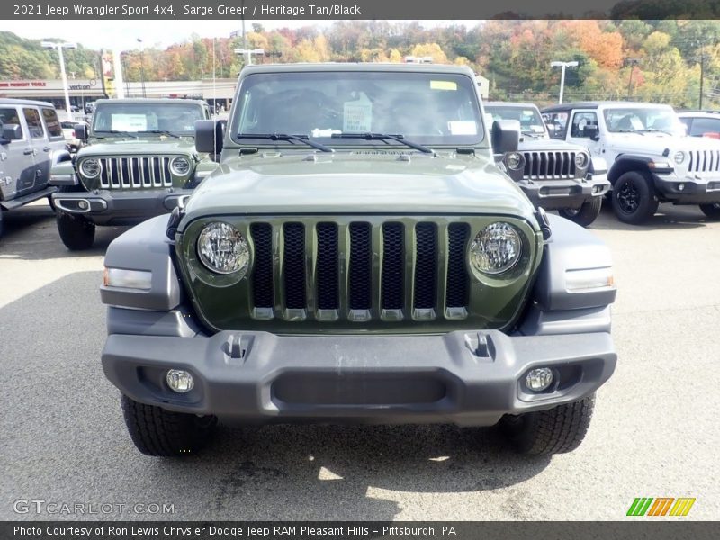 Sarge Green / Heritage Tan/Black 2021 Jeep Wrangler Sport 4x4